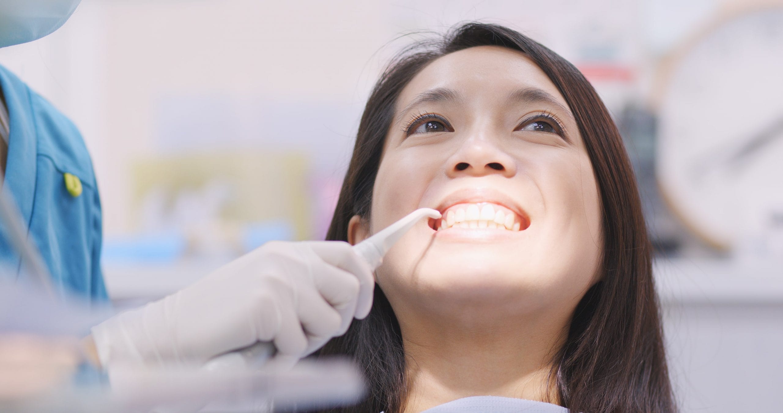 Patient With Dental Anxiety Having Treatment in Dental Clinic