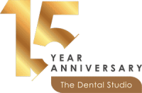 The Dental Studio 15th Anniversary Logo
